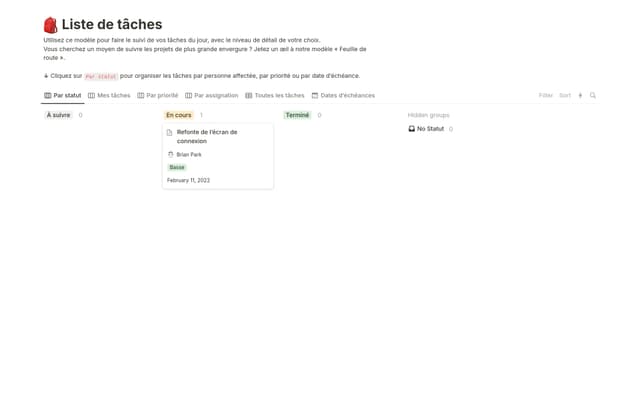 Tâches