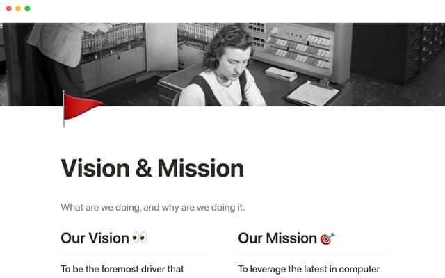 Vision and mission